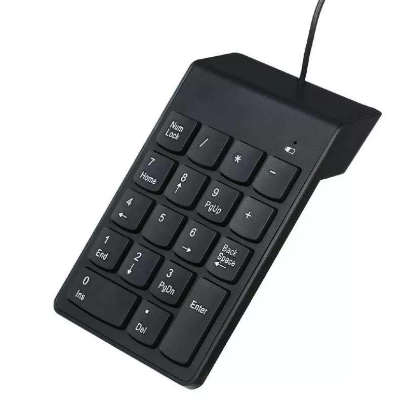 Skaitmeninis klaviatūros blokas GEMBIRD KPD-U-03 USB 18 klavišų žirklinis mechanizmas, 1,45 m laidas, juodas