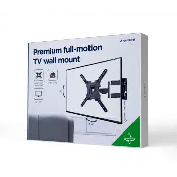 GEMBIRD Premium pilno judesio TV laikiklis ant sienos, 32-55 col., 32 kg