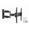 Gembird WM-55ST-02 sieninis laikiklis 32–55 colių ekranams, VESA 100x100–400x400, pakreipimas -5°–8°, atstumas nuo sienos 6,5–61 cm, 30 kg, juodas