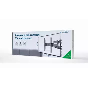 Gembird WM-58ST-01 plieninis TV laikiklis 58 colių, 36,4 kg