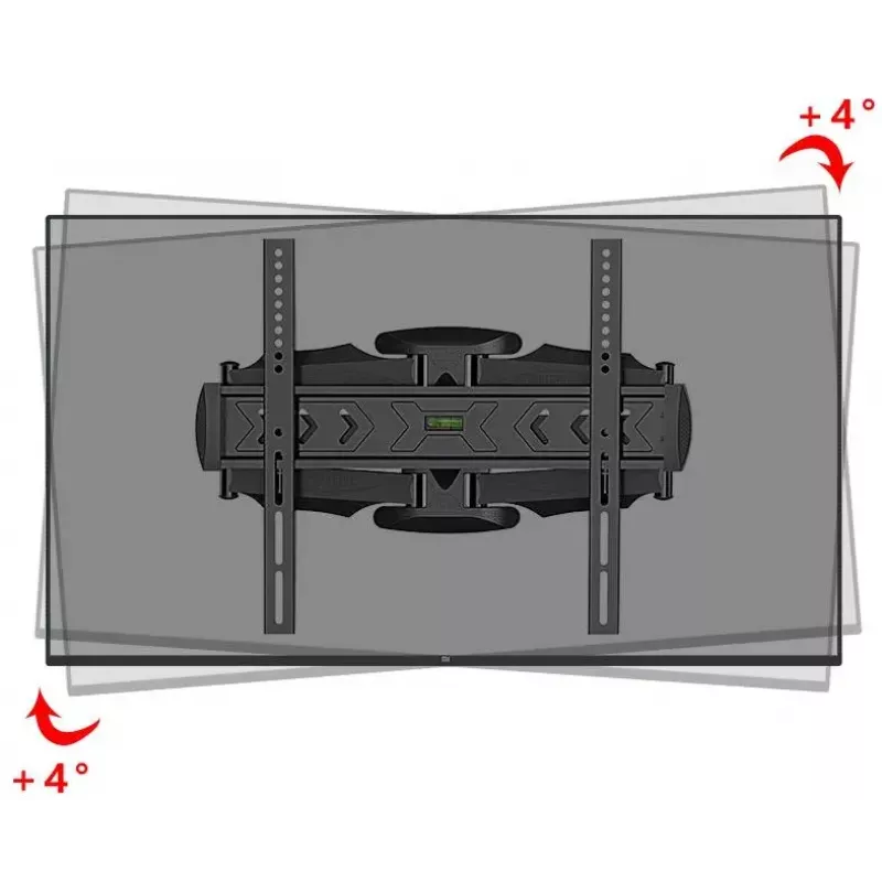 Gembird WM-58ST-01 plieninis TV laikiklis 58 colių, 36,4 kg