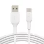 USB laidas Belkin BoostCharge CAB001BT1MWH 1 m USB A – USB C baltas