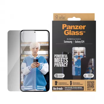 PanzerGlass® privatumo ekrano apsauga Samsung Galaxy S24 | Ultra-Wide Fit su EasyAligner