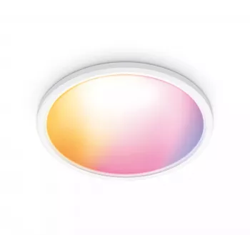 WiZ Superslim Ceiling 32 W, protingas lubinis šviestuvas, Wi-Fi/Bluetooth, Baltas, LED, Plastikas