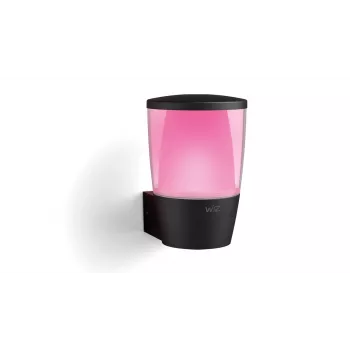 WiZ sieninis šviestuvas ELPAS, išmanusis, Wi-Fi/Bluetooth, juodas, LED, metalas/plastikas