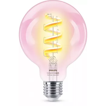 Philips Filament Clear 40 W G95 E27 protinga lemputė, Wi-Fi/Bluetooth, skaidri, LED, E27