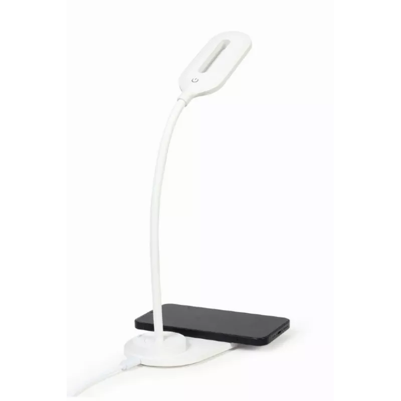 GEMBIRD TA-WPC10-LED-01-W Stalo lempa su belaidžiu įkrovikliu, balta