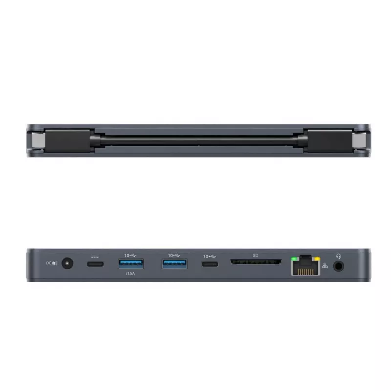 Targus HyperDrive Next laidinis USB 3.2 Gen 2 (3.1 Gen 2) Type-C mėlynas