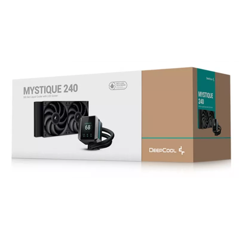 DEEPCOOL Mystique 240 procesoriaus vandens aušintuvas 12 cm - juodas