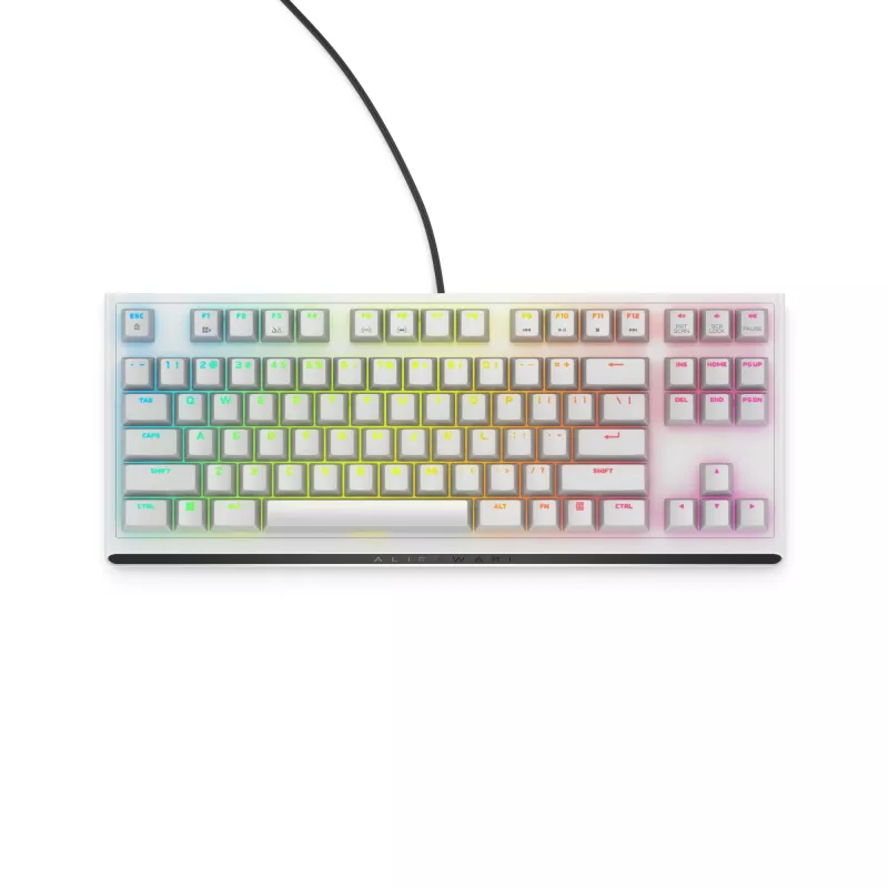 Alienware AW420K klaviatūra žaidimams USB QWERTY US International balta