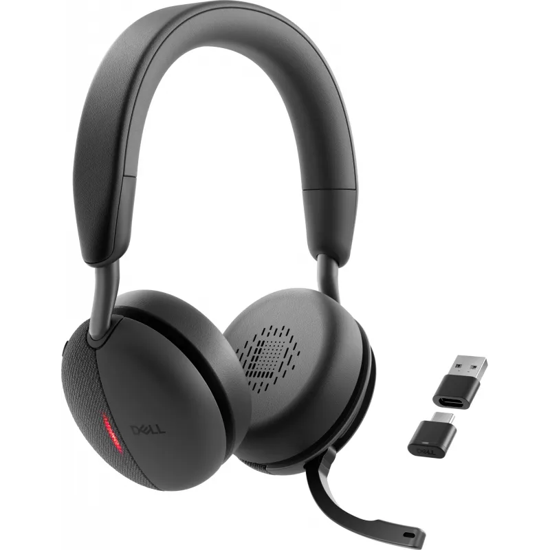 DELL Pro Plus Wireless ANC ausinės - WL5024, laidinės ir belaidės, aviacijai/oro eismo kontrolei, 20 - 20000 Hz, 219 g, ausinės, juodos