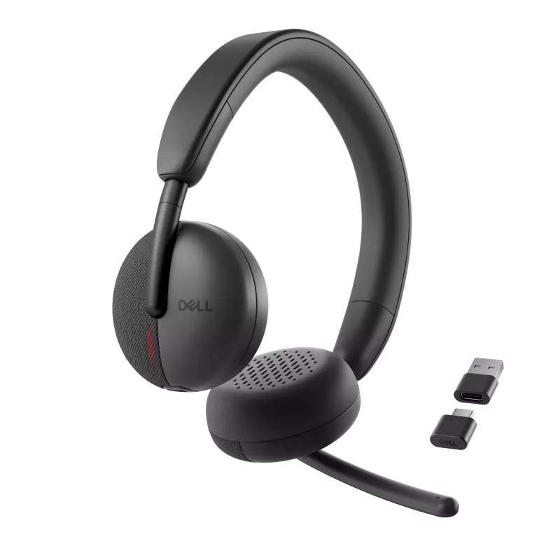 DELL Pro Wireless Headset WL3024, belaidis ir laidinis, pokalbiams/muzikai, 20 - 20000 Hz, 182 g, ausinės, juodos