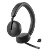 DELL Pro Wireless Headset WL3024, belaidis ir laidinis, pokalbiams/muzikai, 20 - 20000 Hz, 182 g, ausinės, juodos