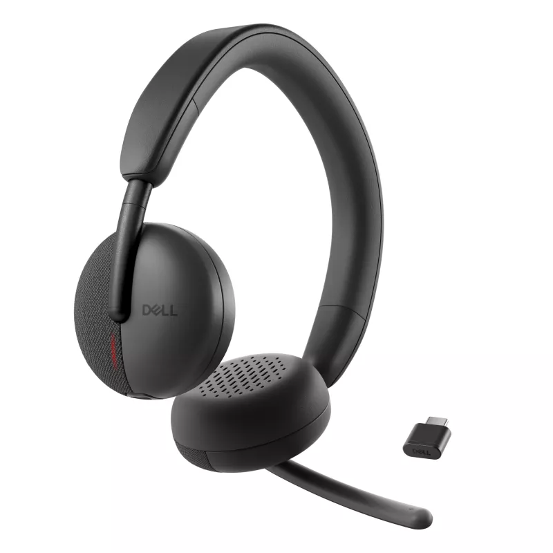 DELL Pro Wireless Headset WL3024, belaidis ir laidinis, pokalbiams/muzikai, 20 - 20000 Hz, 182 g, ausinės, juodos