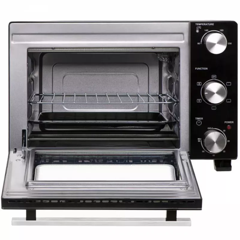 Elektrinė orkaitė ant stalviršio Adler AD 6024 – kompaktiška 22 l talpa, 1300 W, juoda