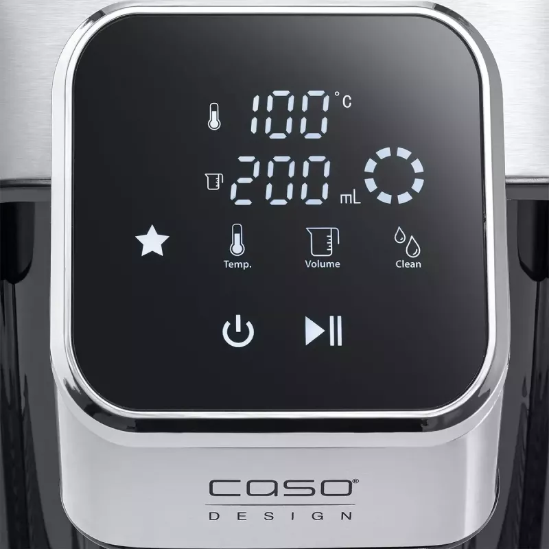 Caso HW 770 Advanced Turbo karšto vandens dozatorius, 2,7 L, 2600 W, juodas/nerūdijantis plienas
