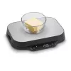 Virtuvinės svarstyklės Caso KitchenDuo 03291 – skaitmeninės, nerūdijantis plienas ir juoda, LED ekranas, 5 kg talpa, taros funkcija