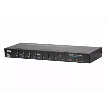 ATEN CS1768 8 prievadų USB DVI KVM jungiklis su garsu, 2048 x 1536 pikseliai, QXGA, 4,53 W, juodas