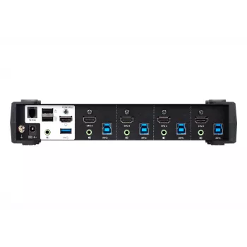 ATEN 4 prievadų USB 3.0 4K HDMI KVMP™ jungiklis su garso maišymo režimu CS1824