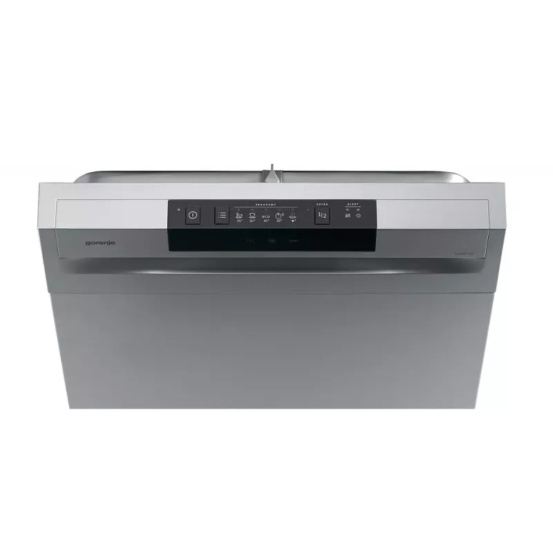 Laisvai pastatoma indaplovė Gorenje GS520E15S, siaura 45 cm, 9 komplektai, 47 dB, pilka