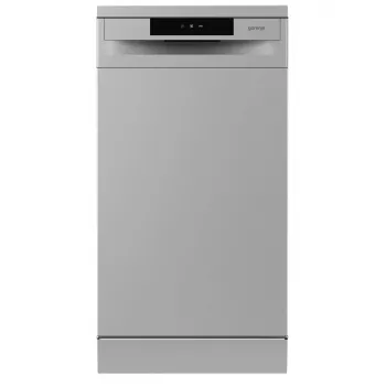 Laisvai pastatoma indaplovė Gorenje GS520E15S, siaura 45 cm, 9 komplektai, 47 dB, pilka