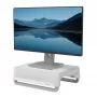 Fellowes Breyta monitoro stovas su 3 aukščio reguliavimais, kabelių valdymu, ergonomiškas, iki 15 kg, baltas