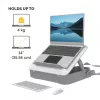 Fellowes Breyta nešiojimo dėklas su integruotu stovu, užrakinamas, iki 14 colių/4 kg, baltas