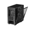 Korpusas DeepCool CH360 DIGITAL Micro Tower, grūdintas stiklas, microATX/Mini-ITX, priekyje 2x140mm, įmontuotas ekranas, USB-C