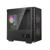 Korpusas DeepCool CH360 DIGITAL Micro Tower, grūdintas stiklas, microATX/Mini-ITX, priekyje 2x140mm, įmontuotas ekranas, USB-C