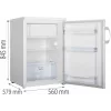 Gorenje RB492PW kombinuotas šaldytuvas Laisvai pastatomas 119 L Baltas