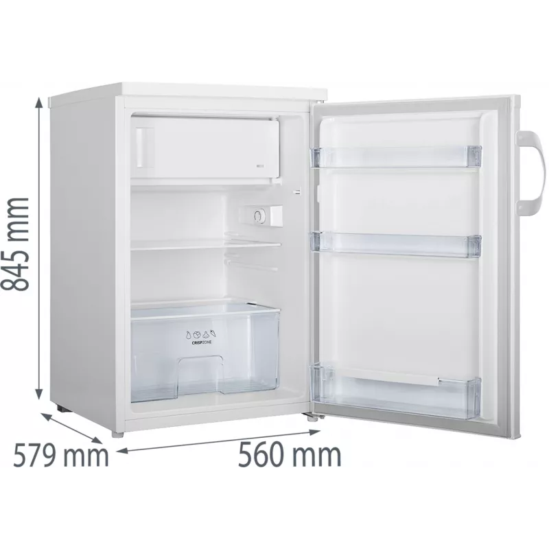 Gorenje RB492PW kombinuotas šaldytuvas Laisvai pastatomas 119 L Baltas