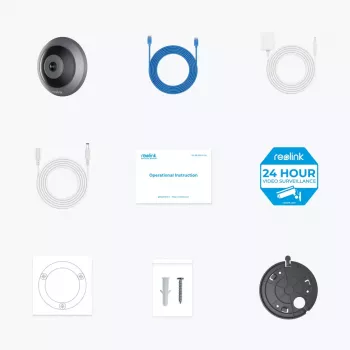 IP stebėjimo kamera Reolink W520 6MP Indoor 360° View, 2560×2560, H.265, Wi‑Fi ir Ethernet