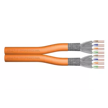 DIGITUS montavimo kabelis - Cat 7 - S/FTP - AWG 23/1 - dvigyslis - 500 m - Oranžinė