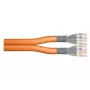DIGITUS montavimo kabelis - Cat 7 - S/FTP - AWG 23/1 - dvigyslis - 500 m - Oranžinė