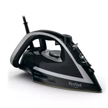 Tefal Puregliss FV8062E0 lygintuvas sausam ir gariniam lyginimui, Durilium AirGlide Autoclean padas, 3000 W, juoda/pilka