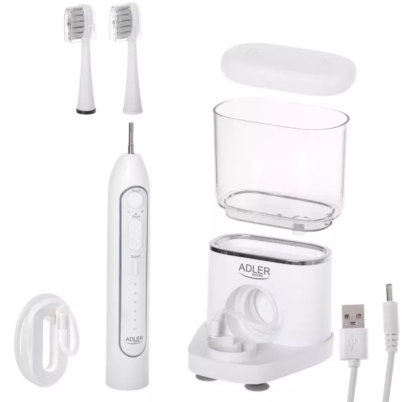 Adler AD 2180w 2-in-1 vandens ir soninio dantų šepetėlio kombinuotas prietaisas