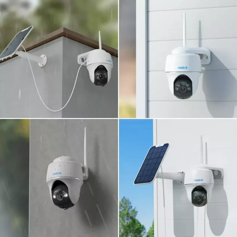 IP stebėjimo kamera Reolink Argus Series B430 — 5 MP, belaidė, baterija/saulės 6000 mAh, kupolinė, vidui/lauke, PIR, 355° pasukimas, 140° pakreipimas