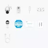 IP stebėjimo kamera Reolink Argus Series B430 — 5 MP, belaidė, baterija/saulės 6000 mAh, kupolinė, vidui/lauke, PIR, 355° pasukimas, 140° pakreipimas