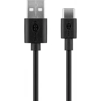 GOOBAY 45298 universalus USB įkroviklis 5 V, 1 m, 5 W, juodas