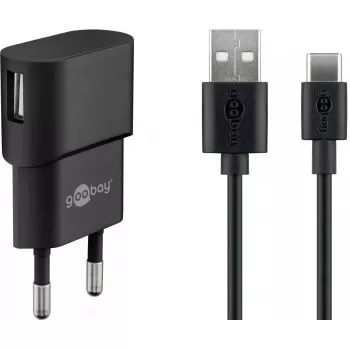 GOOBAY 45298 universalus USB įkroviklis 5 V, 1 m, 5 W, juodas