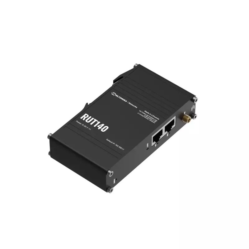 Pramoninis maršrutizatorius Teltonika RUT140 2x RJ45 100Mb/s IP30