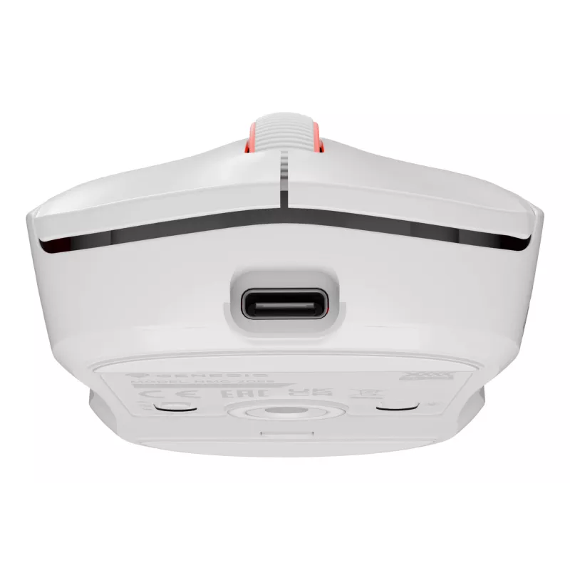GENESIS Zircon XIII žaidimų pelė, ambidekstrinė, RF belaidė + USB Type-C, optinė, 26000 DPI
