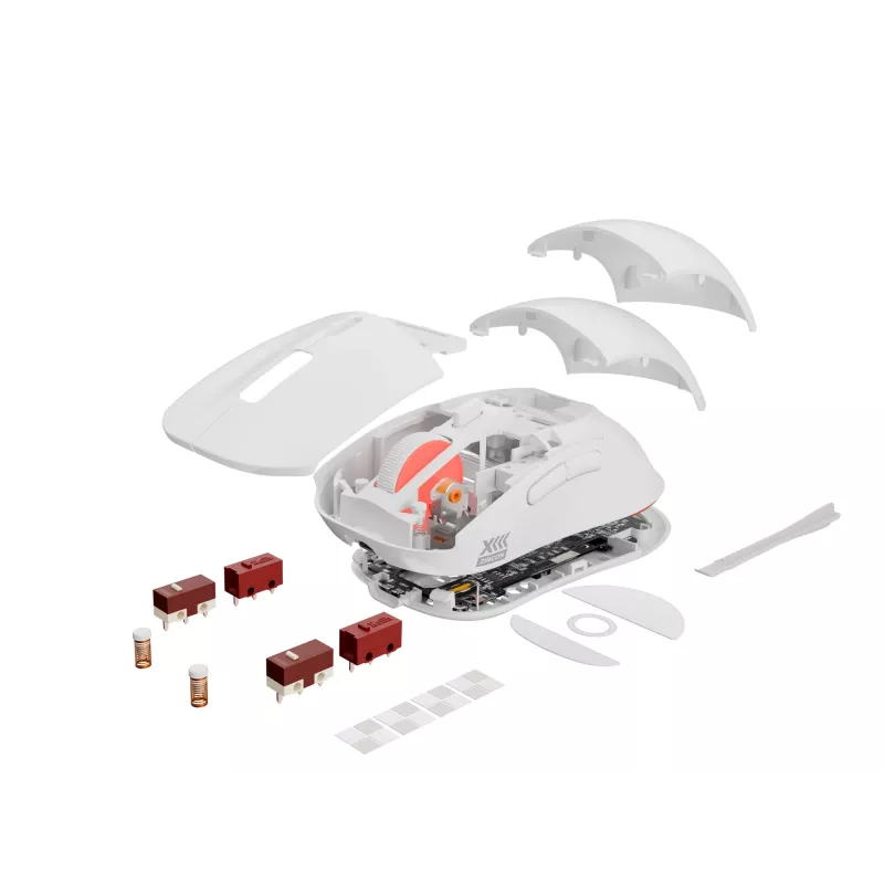GENESIS Zircon XIII žaidimų pelė, ambidekstrinė, RF belaidė + USB Type-C, optinė, 26000 DPI
