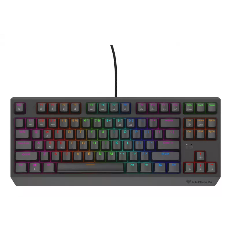 GENESIS Thor 230 TKL Lite klaviatūra, žaidimų, USB, QWERTY, juoda