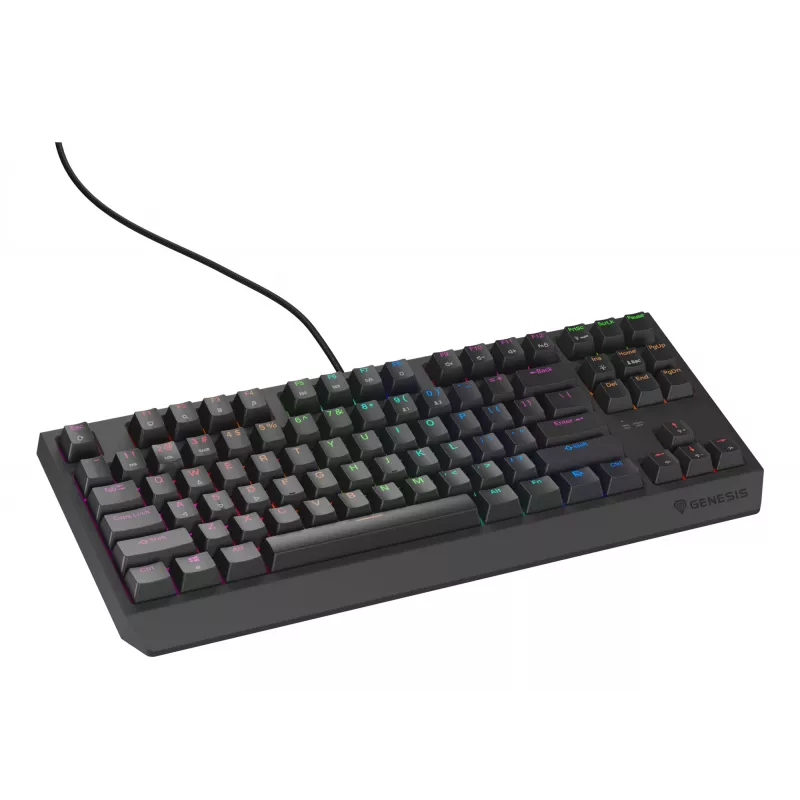 GENESIS Thor 230 TKL Lite klaviatūra, žaidimų, USB, QWERTY, juoda