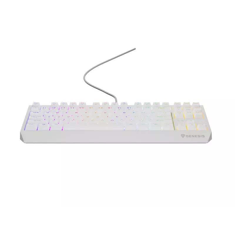 GENESIS Thor 230 TKL belaidė klaviatūra Gaming USB + RF Wireless + Bluetooth QWERTY balta