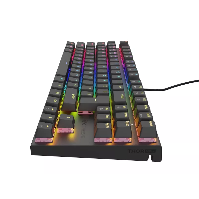 GENESIS Thor 303 TKL klaviatūra Gaming USB QWERTY US International Juoda