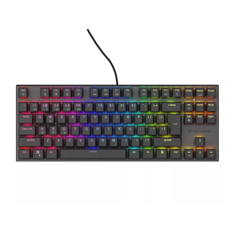 GENESIS Thor 303 TKL klaviatūra Gaming USB QWERTY US International Juoda