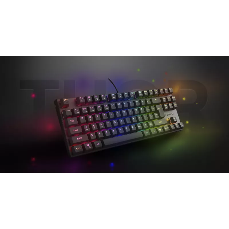 GENESIS Thor 303 TKL klaviatūra Gaming USB QWERTY US International Juoda