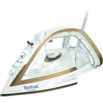 Lygintuvas Tefal Puregliss FV8042 sausas ir su garais Durilium AirGlide Autoclean padas 3000 W Bronzinis, Baltas